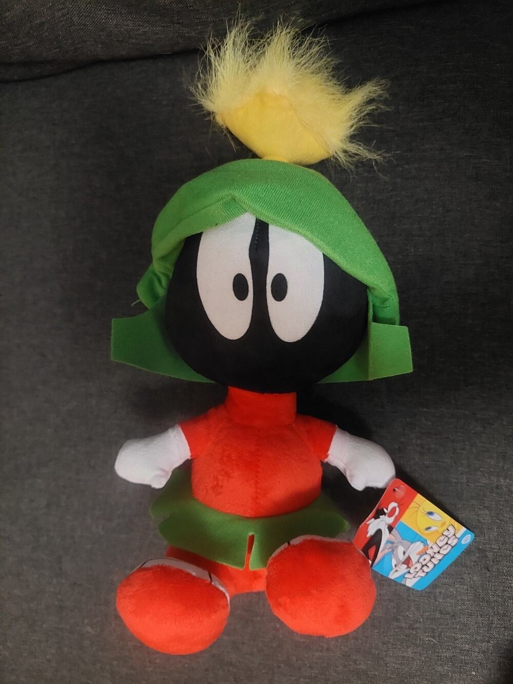 Marvin Martian 10” Plush BIG HEAD Toy Factory Looney Tunes Stuffed Animal New